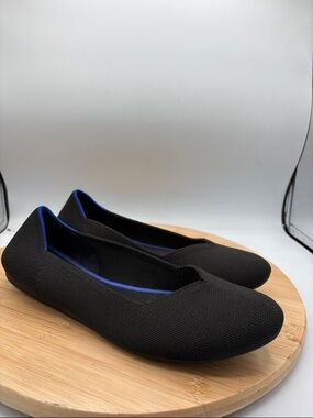 Rothy’s The Flat Round Toe Women's Size 9 Black Flats Comfort Slip On Shoes